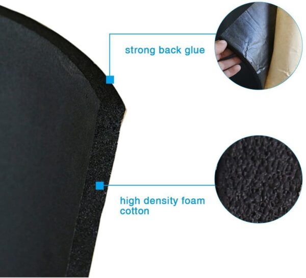 SOOMJ 10mm/394mil 15.7"x39.4" Cell Foam Sound Proofing Insulation Deadener Mat - Image 3